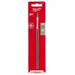 Milwaukee SHOCKWAVE™ 6” Impact Square Recess 2 Power Bit