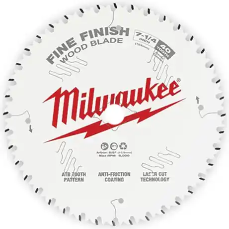 Milwaukee 7-1/4" 40T Fine Finish Circular Saw Blade