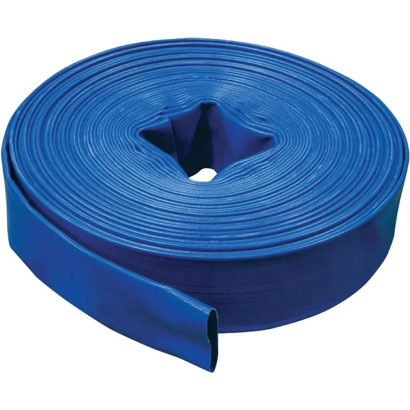 Apache 3" Blue Standard-Duty PVC Layflat Discharge Hose