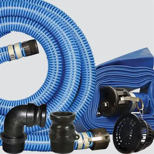 Apache 2" XtremeFlex Water Transfer Pump Kit — Poly Fittings & Adapters