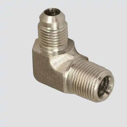 Apache Style 2501 1/4" Male JIC x 1/4" Male Pipe Thread 90° Hydraulic Adapter