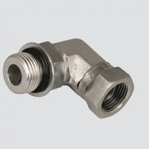 Apache Style 6901 5/8" Male O-ring Boss x 1/2" Female Pipe Thread 90° Swivel Hydraulic Adapter
