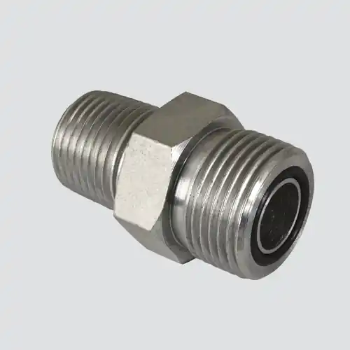 Apache FF2404 5/8" Male O-ring Boss x 1/2" Male Pipe Thread Quick Disconnect Skid Steer Adapter