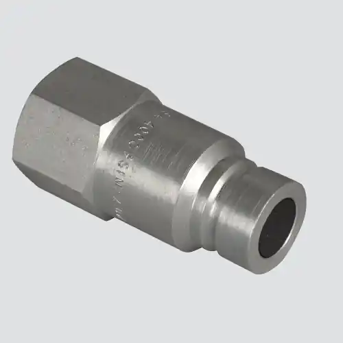 Apache 1/2" Flat Face Male Tip x 1/2" Female Pipe Thread Quick Disconnect Skid Steer Coupler (FFE491-4)