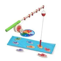 Melissa & Doug Catch & Count Magnetic Fishing Rod Set