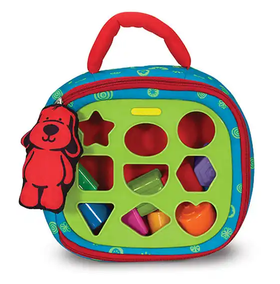 Melissa & Doug Take-Along Shape Sorter Baby and Toddler Toy