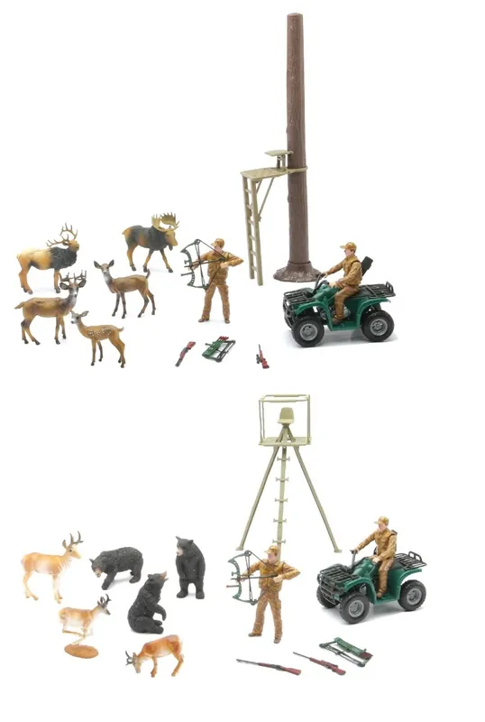 New Ray Toys USA Hunting Playset with Deer Hunting Assortment