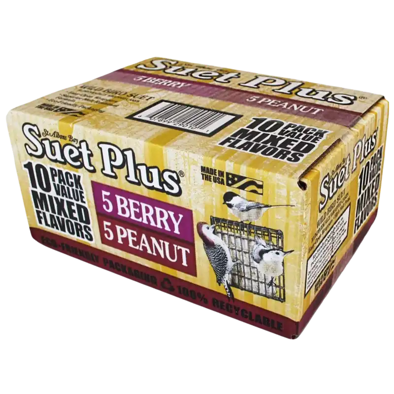 Suet Plus Mixed Flavor Suet Cakes 10 Pack