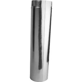 Gray Metal 3" x 24" 30ga Galvanized Vent Pipe
