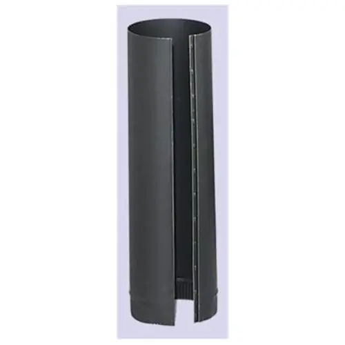 Gray Metal 7"x24" 24ga Black Stovepipe
