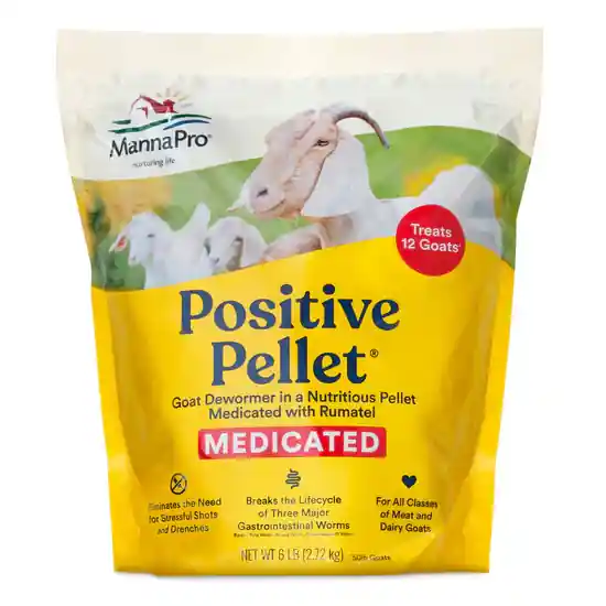 Manna Pro Positive Pellet 6lb Goat Dewormer 390052339