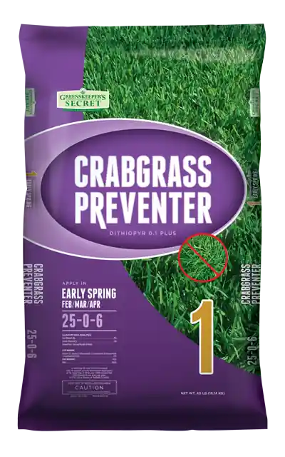 Greenskeeper‘s Secret 40lb Crabgrass Preventer 25-0-6 Lawn Fertilizer