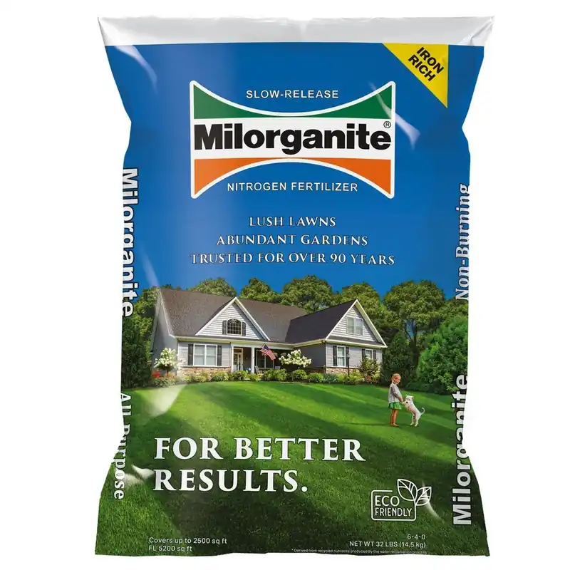 Milorganite 36lb Slow-Release Organic Nitrogen Lawn Fertilizer