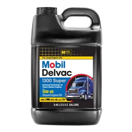 Mobil Delvac 1300 Super 15W-40 Diesel Engine Oil 2.5gal