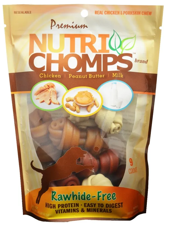 Nutri Chomps Assorted Flavor Knots 4" 9 Ct.