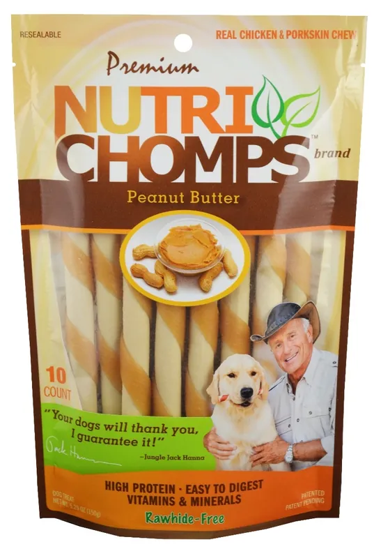 Nutri Chomps Peanut Butter Mini Twist 10 Ct.