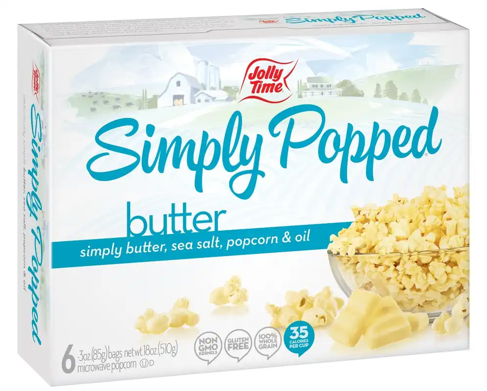 Jolly Time Simply Popped Popcorn- Butter