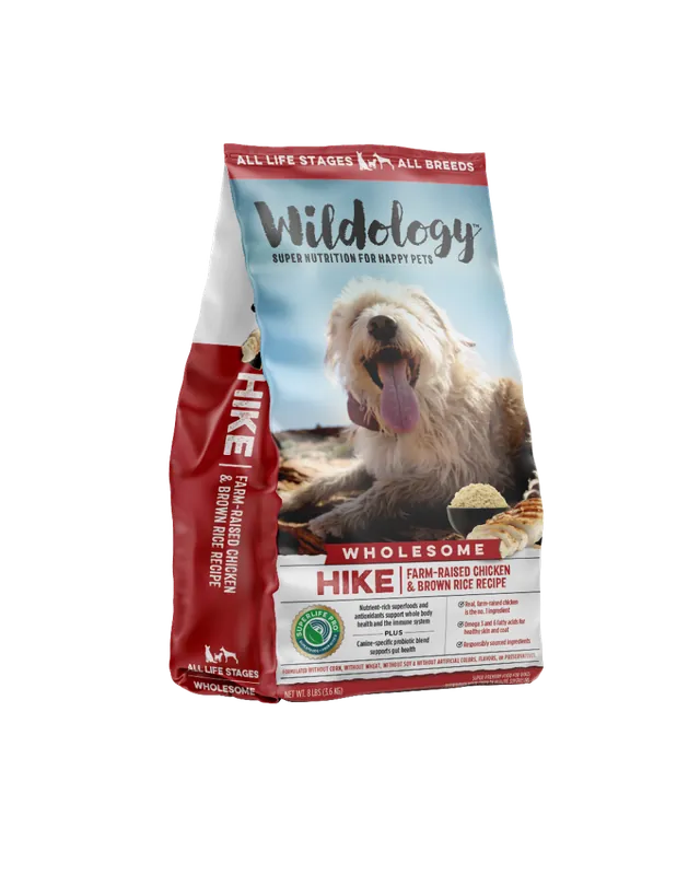 Wildology HIKE Farm-Raised Chicken & Brown Rice Dog Food 30lb