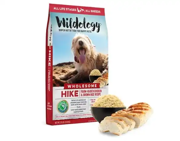Wildology HIKE Farm-Raised Chicken & Brown Rice Dog Food 30lb