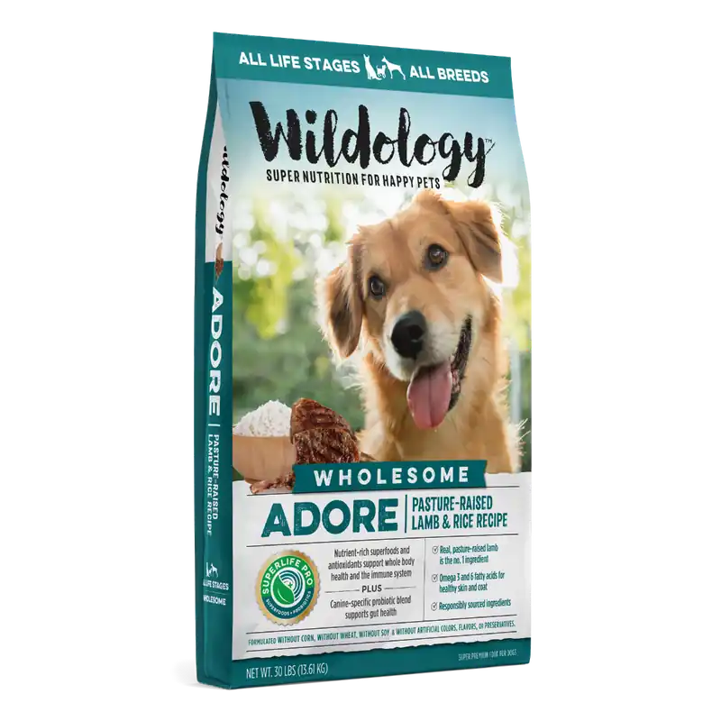 Wildology Adore Lamb & Rice Dog Food 30lb