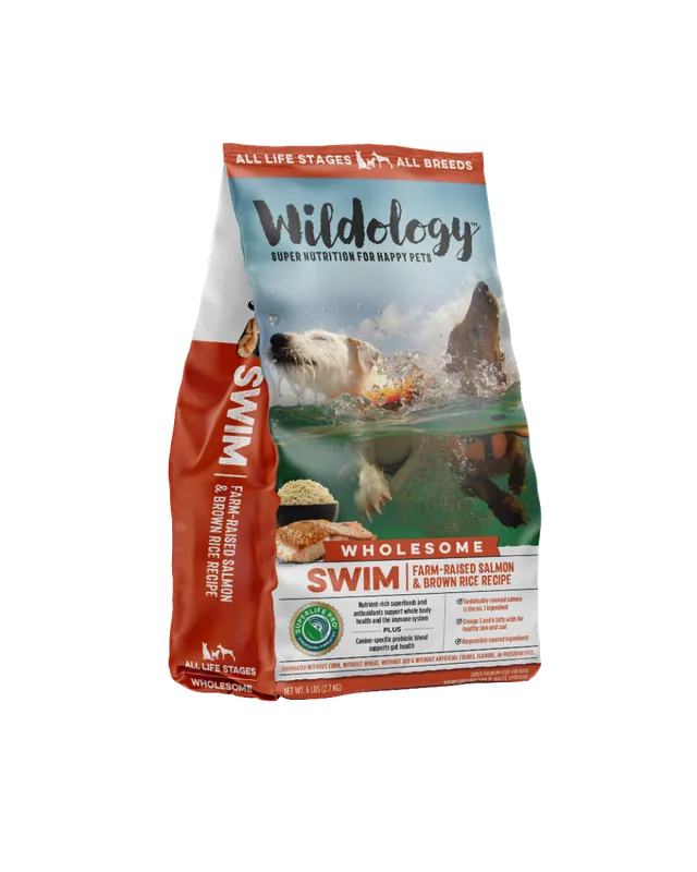 Wildology Swim Salmon & Rice Dog Food 28lb