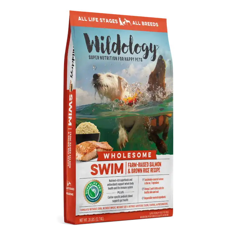 Wildology Swim Salmon & Rice Dog Food 28lb