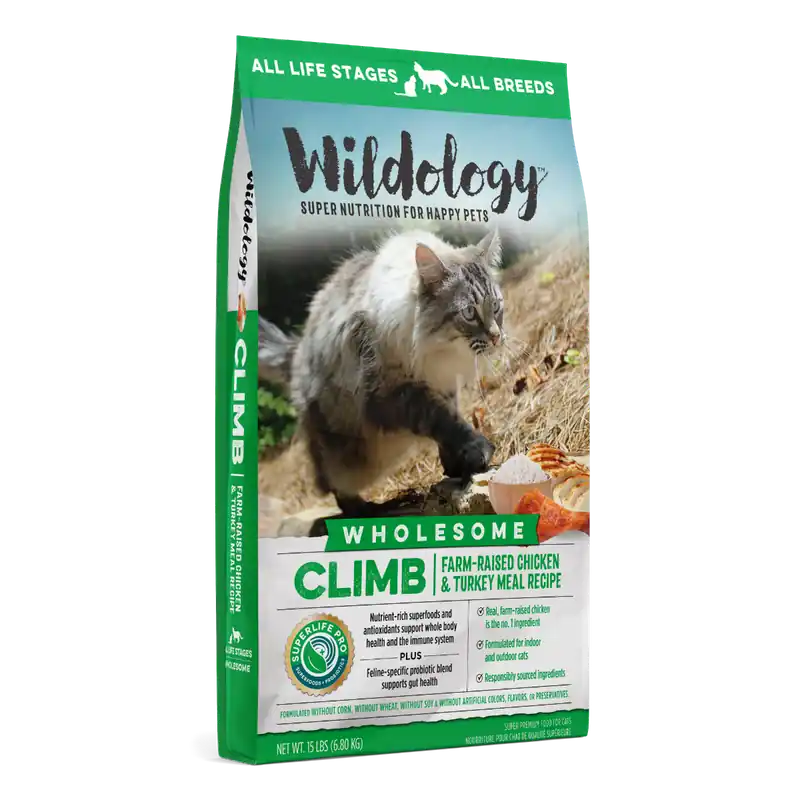 Wildology Climb Chicken & Turkey Meal Cat Food 15lb
