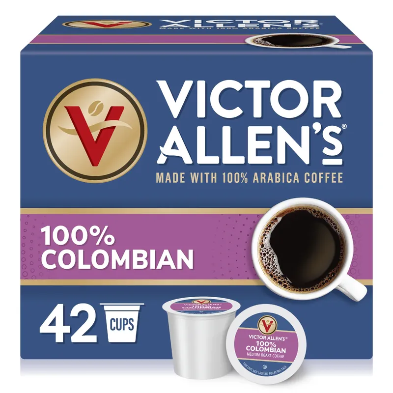 Victor Allen 42 K-Cups Colombian Single Serve Coffee