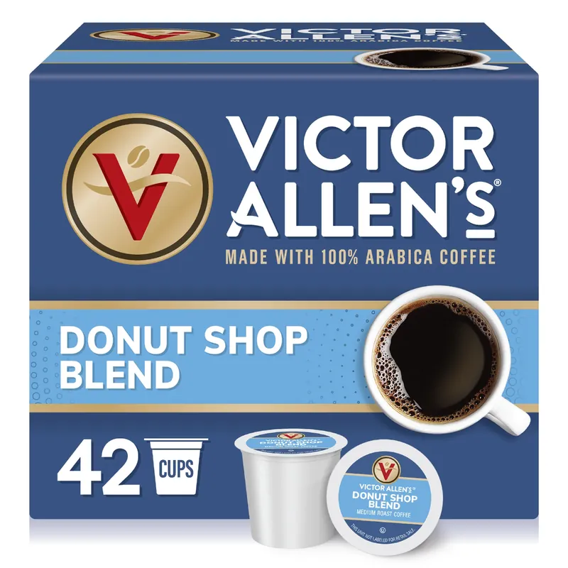Victor Allen 42 K-Cups Donut Shop Single Serve Coffee