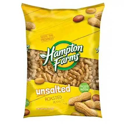 Hampton Farms Fancy Unsalted Shelled Peanuts 5lb Bag