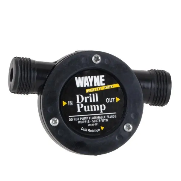 Wayne Plastic Drill Powered Pump 3/4" WDP-21S