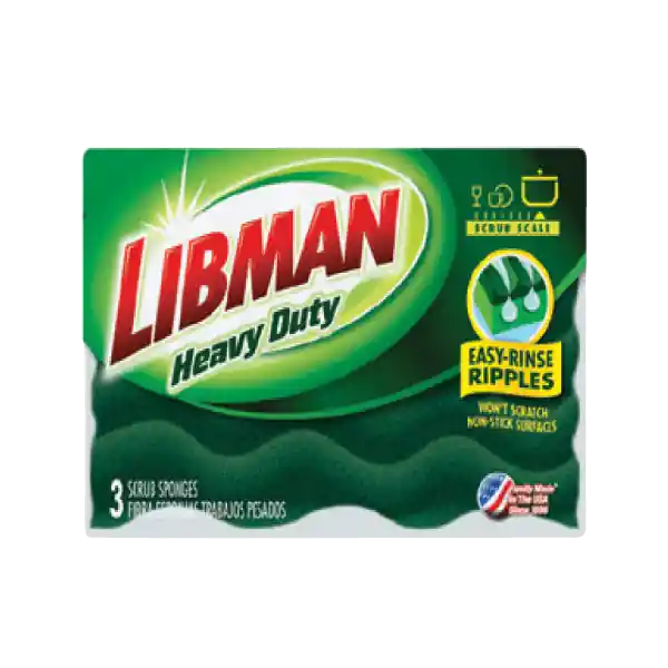 Libman Heavy-Duty Scrub Sponges 3 Pack