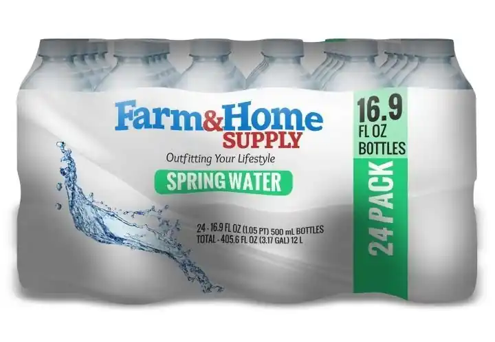 Farm & Home Supply 16.9oz Bottled Spring Drinking Water 24 Pack