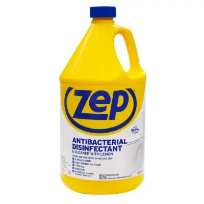 Zep Antibacterial Disinfectant Cleaner - Lemon Scent 1 Gallon