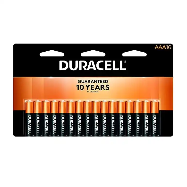 Duracell Coppertop AAA Batteries, Alkaline, 16 Pack