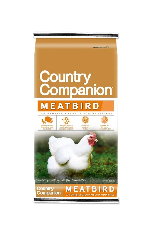Country Companion - Meat Bird Feed 22% - 50lbs bag