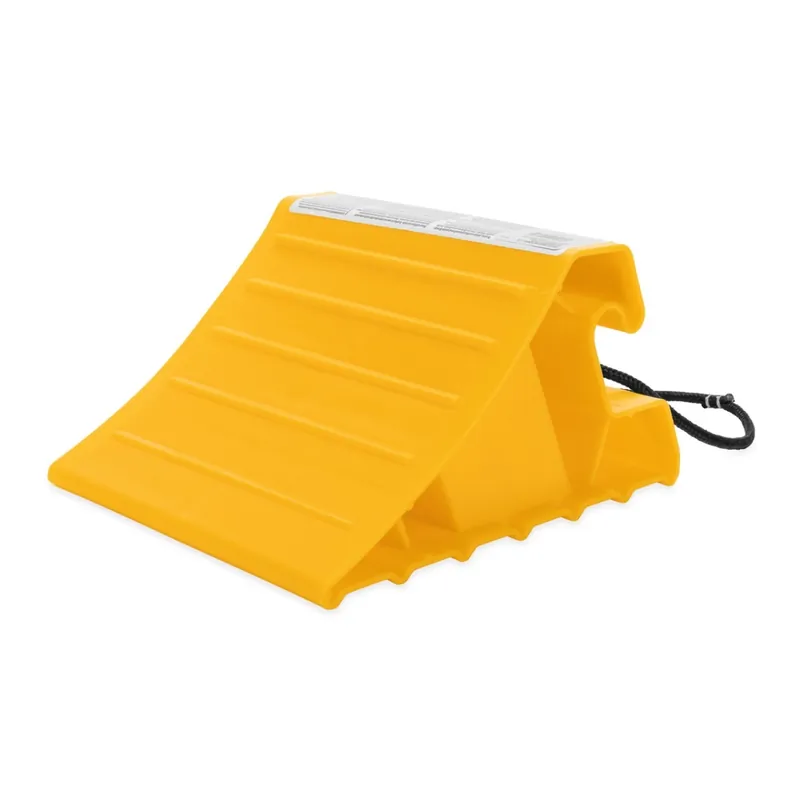 Camco Super Wheel Chock with Rope - Yellow