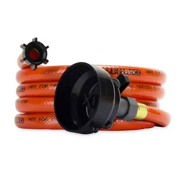Camco RhinoFlex 10’ Clean Out Hose w / Rinser Cap