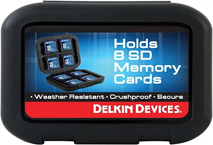 Delkin Memory Card Case - Tote - 8 Memory Card