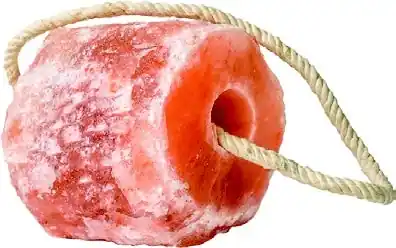 Pink Himalayan Rock Salt Lick On A Rope for Horses - 5 lb