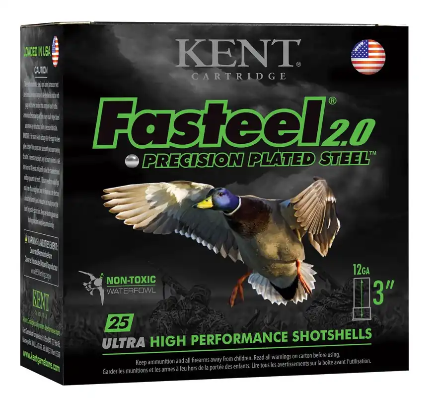 Kent Cartridge Fasteel 2.0 12 Gauge 3" 1-1/4 oz BB Shot 25 Bx/ 10 Cs K123FS36BB