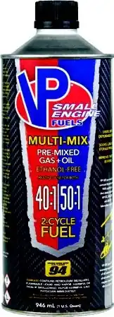 VP Small Engine - Pre-Mixed 40 1/50 1 Gas & Oil 2 Cycle Fuel - Quart