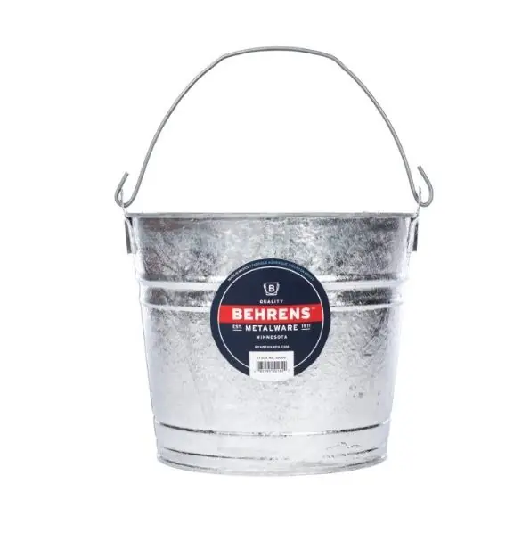 Behrens 10 Quart Hot Dipped Pail