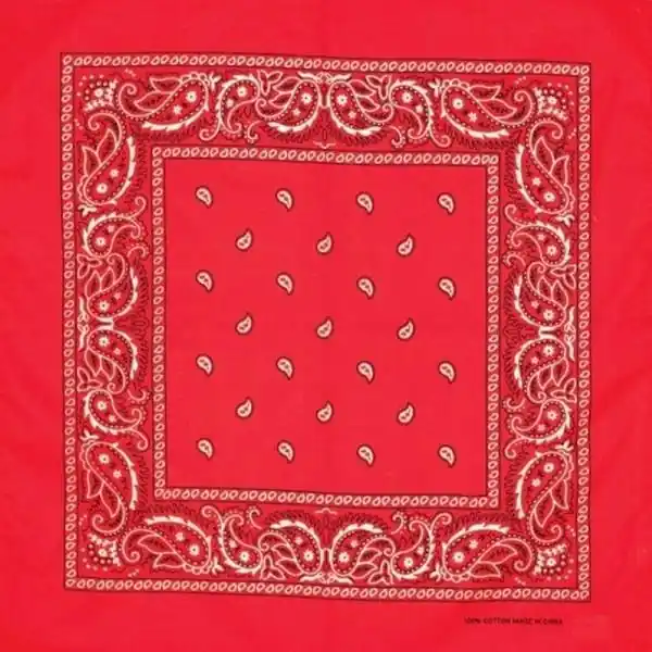Artex Red Paisley Bandana 8B003