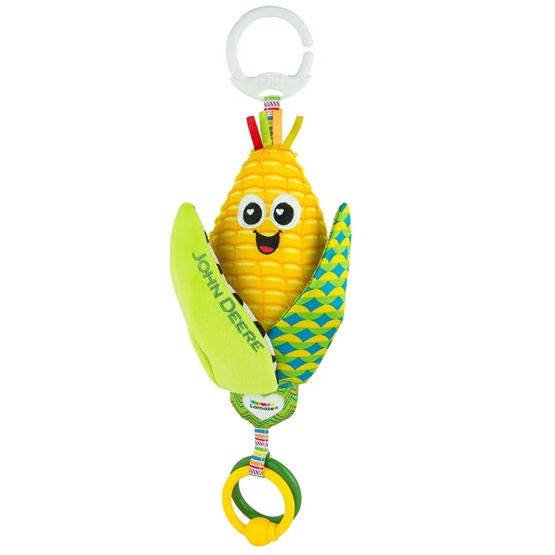 Lamaze John Deere Clip N Go, Corn E. Cobb Baby Clip On Toy