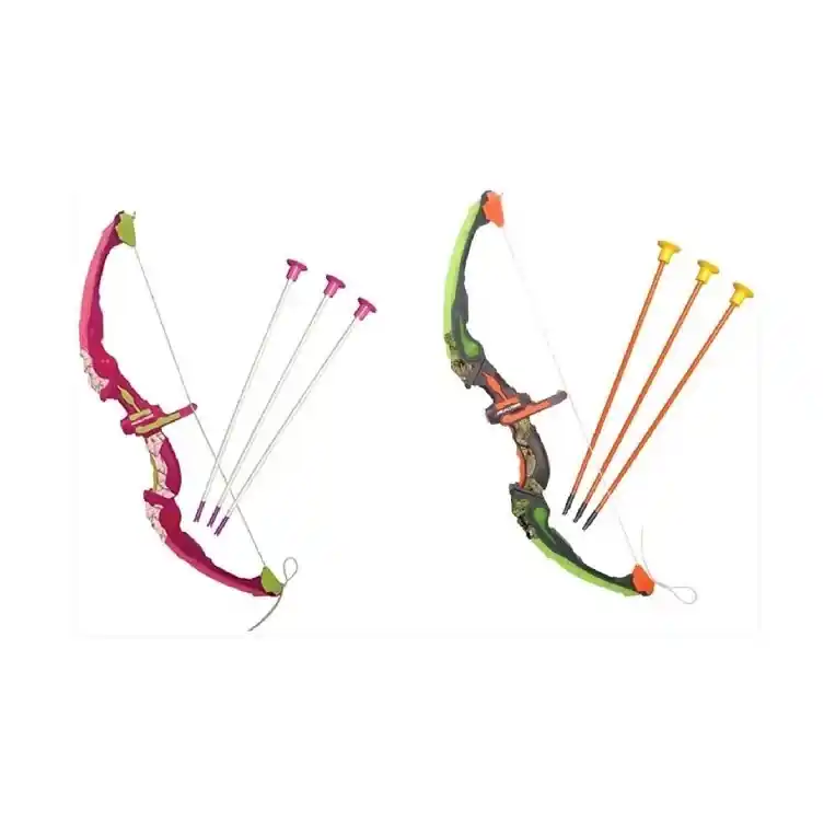 NKOK Realtree Light-Up Toy - Archery Set w / Bow, Arrows and Target - 24.5 " (Green or Pink)
