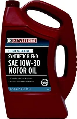 Harvest King High Mileage Synthetic Blend SAE 10W-30 Motor Oil, 5 Qt.
