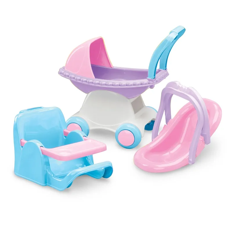 3 PC. Doll Playset