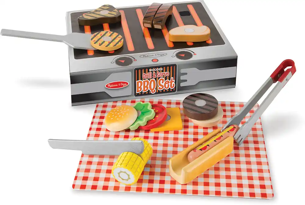 Melissa & Doug Grill & Serve BBQ Set