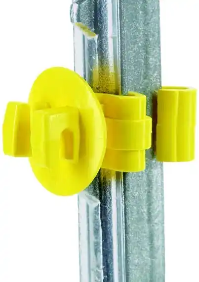 Dare Yellow T Post Insulator 25 Count SNUG-STP-25